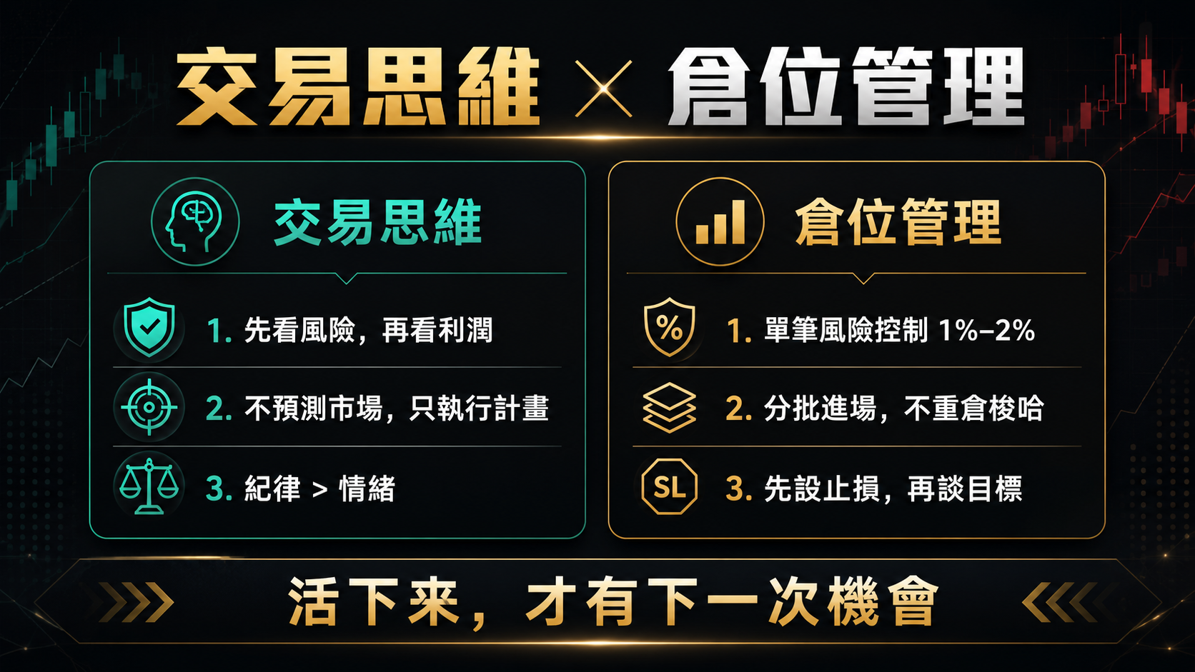 新手的第一門課，基礎交易課程，倉位管理（影音版）